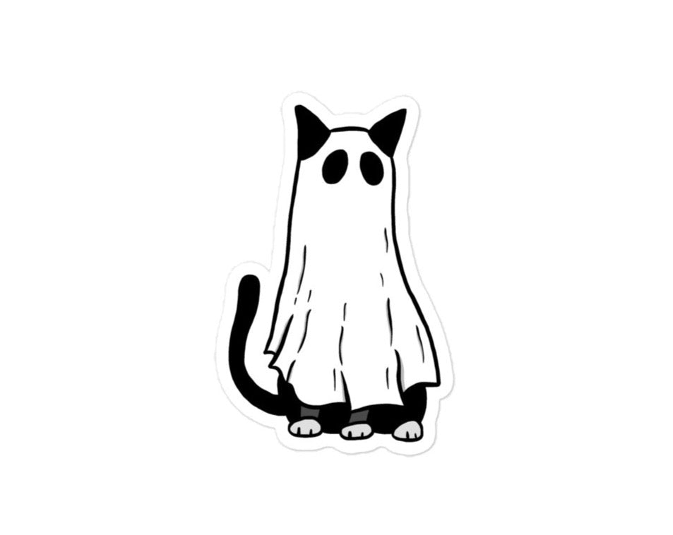 Cat Ghost sticker